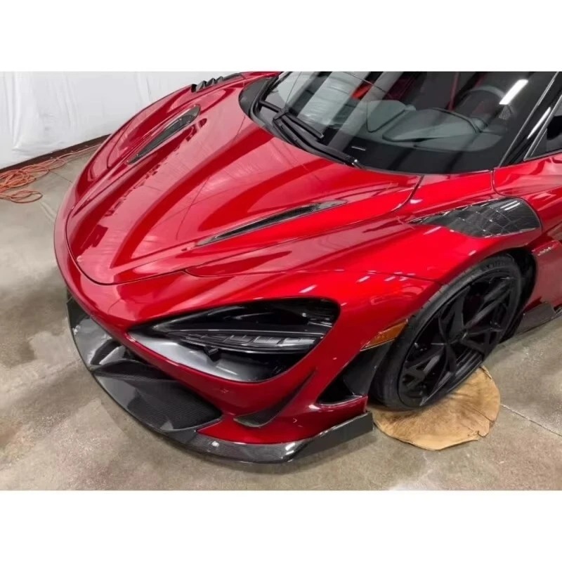 High Quality Fast Delivery Whole Sale Price Dry Carbon Fiber Front Bumper Canards Body Kits for  720S